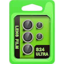 Uryport Samsung Galaxy S24 Ultra Raze Metal Kamera Lens - Gri