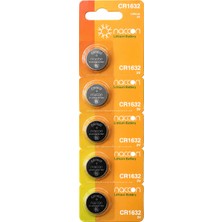 5 Adet CR-1632 Düğme Pil 3V Lityum Beşli Paket CR-1632 Hesap Makineleri Saatler Teraziler Için Pil