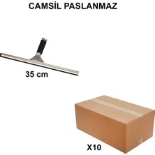 Sungur's Store Camsil Paslanmaz 35 cm - 10 Adet Set, Yüksek Kalite