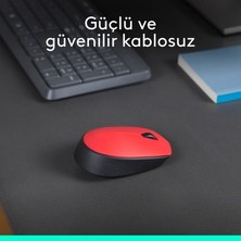 Sungur's Store Logitech M171 USB Kırmızı Kablosuz