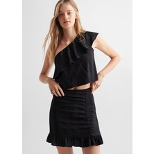 Sungur's Store Fırfırlı Parıltılı Kadın Bluz ile Yaz Stiline Renk Katın