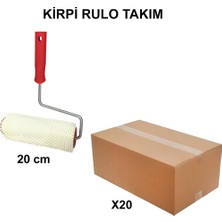 Sungur's Store 20 cm Kirpi Rulo Takım, 20 Adet Profesyonel Kullanım