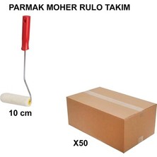 Sungur's Store Parmak Moher Rulo Takım 10 cm Ölçüsünde 50 Adet