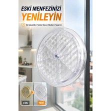 Şeffaf Cam Menfezi Vidalı