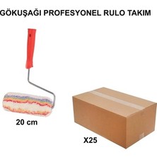 Sungur's Store 20 cm Profesyonel Rulo Takım, 25 Adet Set