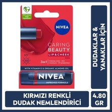 Sungur's Store Renkli Dudak Bakım Kremi - Kırmızı, 4.8 gr SPF30 ile