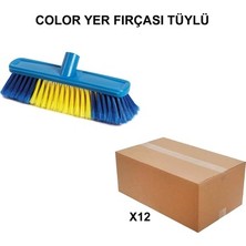 Sungur's Store Tüylü Yer Fırçası, 12 Adet, Kaliteli Malzeme