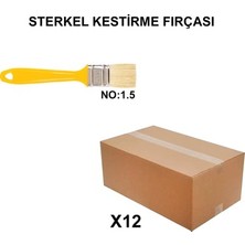 Sungur's Store Kestirme Fırçası No 1.5, 12 Adet, Kaliteli Malzeme