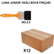 Sungur's Store 12 Adet Luna Junior Yağlı Boya Fırçası, No 2.5 Kalite