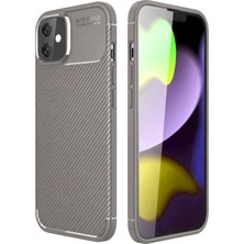 Uryport Apple iPhone 11 Kılıf Auto Focus Karbon Kapak - Gri