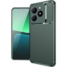 Uryport Realme C61 Kılıf Auto Focus Karbon Kapak - Koyu Yeşil