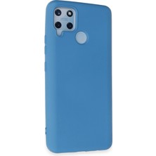 Uryport Realme C15 Kılıf Nano Içi Kadife Silikon - Mavi