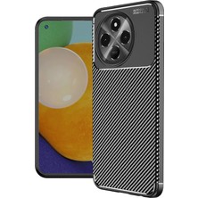 Uryport Tecno Spark 30 Pro Kılıf Auto Focus Karbon Kapak - Siyah