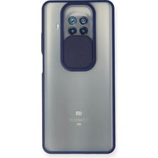 Uryport Xiaomi Mi 10T Lite Kılıf Palm Buzlu Kamera Sürgülü Silikon - Lacivert