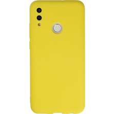 Uryport Huawei P Smart 2019 Kılıf Nano Içi Kadife Silikon - Sarı