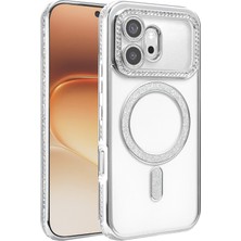 Uryport Huawei Honor 600 Joke Simli Magneticsafe Kılıf - Gümüş
