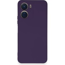 Uryport Vivo Y16 Kılıf Nano Içi Kadife Silikon - Mor