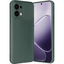 Uryport Oppo A6 Pro 4g Auto Focus Karbon Kapak - Koyu Yeşil