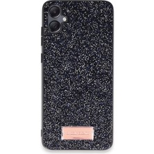 Onegif Samsung Galaxy A05 Bright Simli Kapak - Siyah