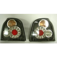 Oto101 Volkswagen Golf- 3- 92/98; Modifiye Stop Lambası Sağ/sol Set 2 Parça Ledli Siyah (Tyc)