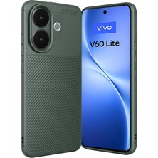 Uryport Vivo V60 Lite Auto Focus Karbon Kapak - Koyu Yeşil