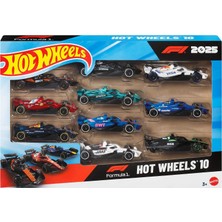 Happy Trend Hot Wheels Formula 1 Oyuncak Arabalar, Her Biri 2025 F1 Yarış Takımlarını Temsil Eden 1:64 Ölçekli 10'lu Metal Yarış Arabası Seti, Gerçekçi Ayrıntılar ile Hem Oynamak Hem Sergilemek Için Ideal, JMM24