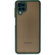 Uryport Samsung Galaxy A12 Kılıf Montreal Silikon Kapak - Yeşil