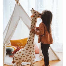 Happy Trend Oyuncak Peluş Zürafa, Uyku ve Oyun ARKADAŞI-100 CM,HM403