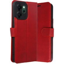 Uryport Oppo Reno 14F Trend S Plus Kapaklı Kılıf - Kırmızı