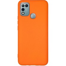 Uryport Infinix Hot 10 Play Kılıf Nano Içi Kadife Silikon - Turuncu