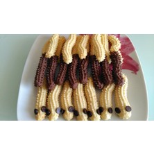 Happy Trend Eynel Plastik Gri Renk Tırtıl Kurabiye Kalıbı, Tırtıklı Şekilli Kek Pasta Krema Süsleme Aparatı Pastacılık Süsü Dekoru (Gri, 1 Adet)