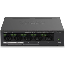 Brf Store Irmakxx Mercusys MS105GP, 5-Port Gigabit Desktop Switch With 4-Port Poe+