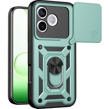 Uryport Huawei Honor 600 Lite Pars Lens Yüzüklü Silikon - Yeşil