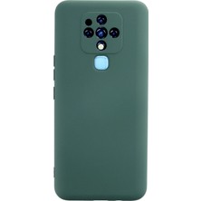 Uryport Tecno Camon 16 Kılıf Nano Içi Kadife Silikon - Koyu Yeşil