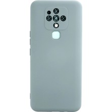 Uryport Tecno Camon 16 Kılıf Nano Içi Kadife Silikon - Buz Mavisi