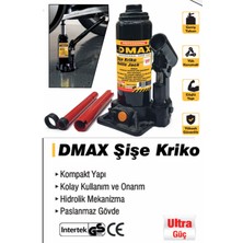 Dmax Şişe Kriko Makine Oto Araç Kaldırma Krikosu Hidrolik Kaldırma 2ton , 3ton , 5ton ,10TON Seçenekli