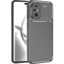Huawei Uryport Honor 200 Kılıf Auto Focus Karbon Kapak - Gri