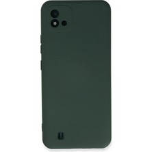Uryport Realme C11 2021 Kılıf Nano Içi Kadife Silikon - Koyu Yeşil
