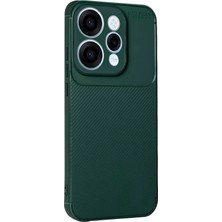 Uryport Oppo Reno 15 Auto Focus Karbon Kapak - Koyu Yeşil