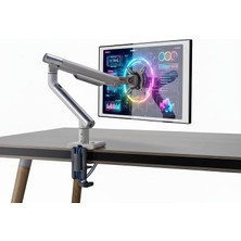 Brf Store Irmakxx Npo STD49012UW 17"-32" Ultra Slim Alüminyum Monitör Kolu, 2xusb Portlu Amortisörlü Vesa Tutu