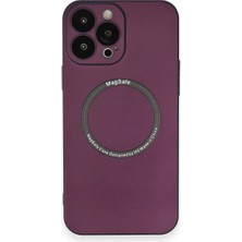 Uryport Apple iPhone 14 Pro Kılıf Jack Magneticsafe Lens Silikon - Mürdüm