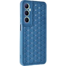 Uryport Realme C65 Kılıf Petek Silikon Kapak - Mavi