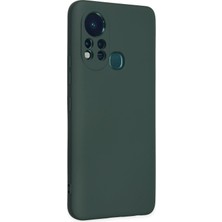Uryport Infinix Hot 11S Kılıf Nano Içi Kadife Silikon - Koyu Yeşil