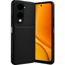 Uryport Vivo Y29S Auto Focus Karbon Kapak - Siyah
