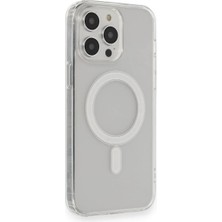 Uryport Apple iPhone 14 Pro Max Kılıf Matte Şeffaf Magneticsafe - Şeffaf