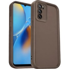 Uryport Oppo A16 Kılıf Viera Silikon - Kahverengi