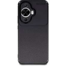 Uryport Huawei Nova 12S Kılıf Auto Focus Karbon Kapak - Siyah