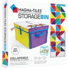 Happy Trend Magna-Tiles Saklama Kutusu ve Interaktif Oyun Matı, Oyun Odası, Dolap, Yatak Odası, Ev Organizasyonu ve Sınıf Için Kulplu Katlanabilir Saklama Kutusu, 12,5 x 11 x 8