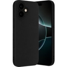 Uryport Apple iPhone 17 Nano Içi Kadife Silikon - Siyah