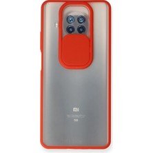 Uryport Xiaomi Mi 10T Lite Kılıf Palm Buzlu Kamera Sürgülü Silikon - Kırmızı